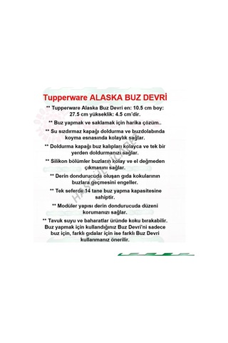 Tupperware Alaska Buz Devri Buz Kalıbı 14'Lü Hsgl Çok Renkli