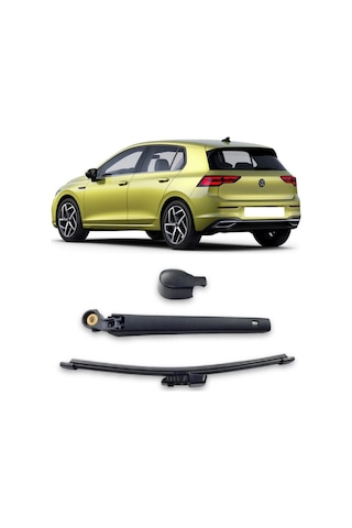 Volkswagen Golf 8 Mk8 2021-2025 Uyumlu Arka Cam Silecek Kolu Ve Süpürgesi Kapak Takım 5h0955435