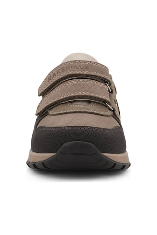 Rakerplus Hakiki Deri Cırt Cırtlı Kahve Vizon Çocuk Sneakers Spor Ayakkabı Kahverengi