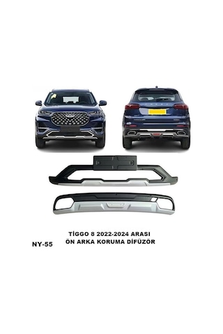 Chery Tiggo 8 Ön Ve Arka Tampon Koruma Difüzör Tiggo 8 Pro 2022-2024 Arası Ön Arka Difüzör