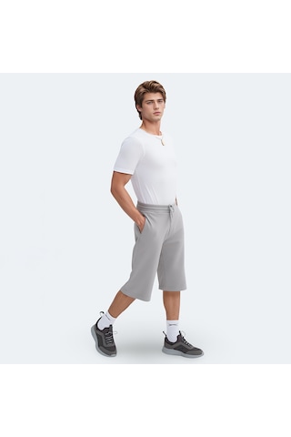 Slazenger VILJA I Erkek Cepli Kapri Gri Şort