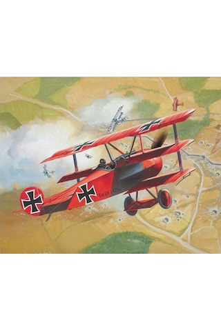 Revell 1:72 Fokker Dr.1 Triplane Model Seti 64116