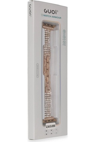 Tedar Apple Watch Uyumlu 38mm Live Taşlı Kordon Saat Değildir - Rose Gold Najmaddin