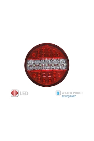 Ahmet Otomotiv Hamburger Tip Ledli Stop Lamba 24 Volt 4 Modlu 4 Adet