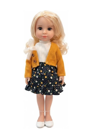 Ctoy Jelena Elegant Girls Moda Oyuncak Bebek Çiçek Desenli Elbiseli 38 Cm 6900113