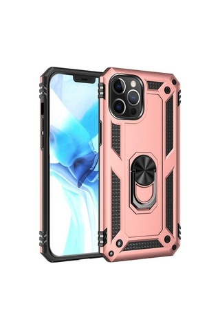Apple Uyumlu iPhone 12 Pro Max Kılıf Zore Vega Kapak Rose Gold
