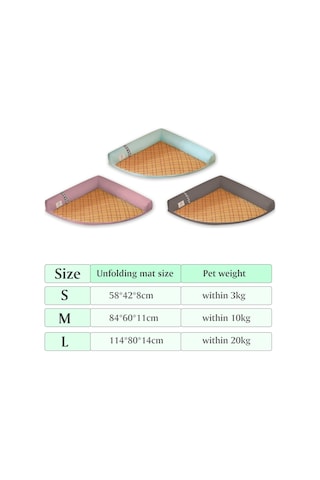 Maiyame Kedi Köpek Yaz Matı Evcil Hayvan Yaz Matı Köpek İçin Soğutma Matı Kedi Evcil Hayvan Kedi Köpek Yatağı 17