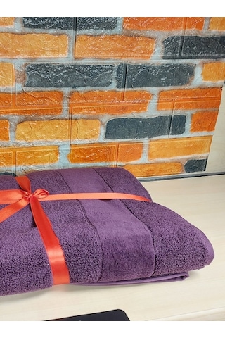 Özdilek Svv Border Büyük Boy Banyo Havlusu 89x173 - Mulberry Karadut Mor