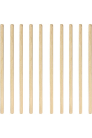 Sones 10 Adet Juice Coffee Pearl Süt Çay Doğal Parçalanabilir Bambu Pipet, Stil: 20cm Düz