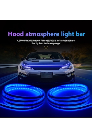 Hyundai İx35 Gündüz Ledi Kaput Ledi Silikon 150 Cm Mavi Fs