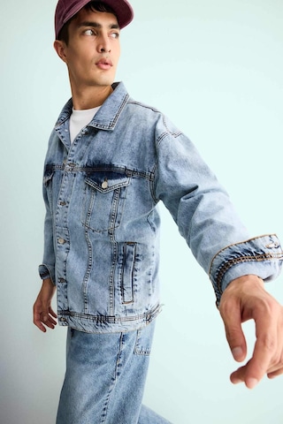 Defacto Oversize Geniş Kalıp Düğmeli Denim Ceket F4737ax25aunm39 Mavi