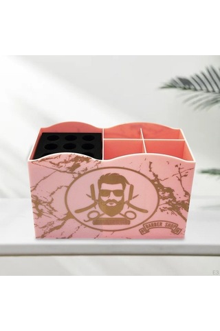 Novahub Yeşil Kuaförlük Alet Saklama Kutusu Çıkarılabilir Tuvalet Masası Saç Klipleri Organizatör Makas İçin 20 x 12 CM