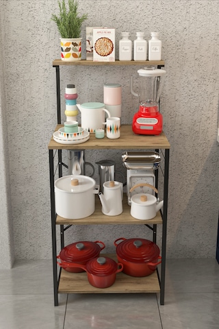 Modern Çok Raflı Mutfak Düzenleyici Dolap