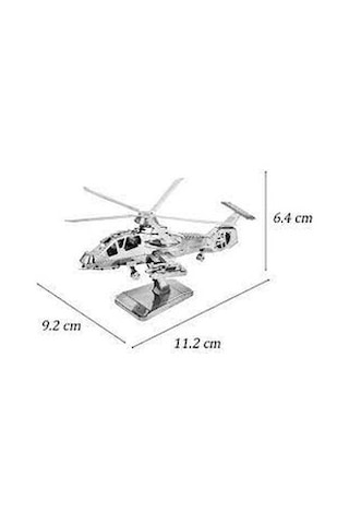 Abd Komanci Helikopter 3d Metal Maket Bulmaca Puzzle Modeli Kitleri Dıy 14+ Yaş 55+ Parça