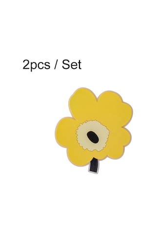 Sones 2 Adet / Set Ev Yaprak Isı Yalıtım Matı Mutfak Yüksek Sıcaklığa Dayanıklı Pişirme Yer Matları, Stil: Sarı Küçük Diğer