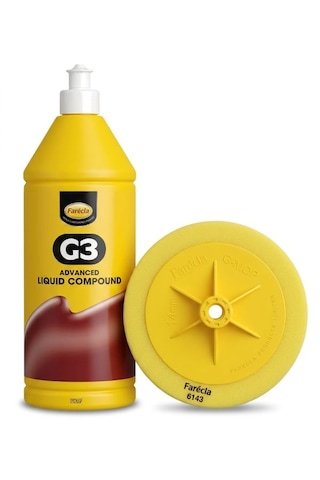 G3 Çizik Giderici Pasta 1 Lt + Gmh601 Aplikatörlü Pasta Süngeri 150mm Set