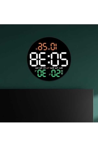 Trendooze Ve Sıcaklık Seçenek Saati Renkli Renkli Modern Göstergeli Duvar Dijital Çok Çok Akıllı - Uw ÇOk Renkli