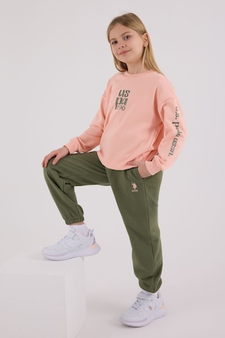 U.S. Polo Assn. Kız Çocuk Turuncu Eşofman Takımı Us2308-c-v2 Turuncu