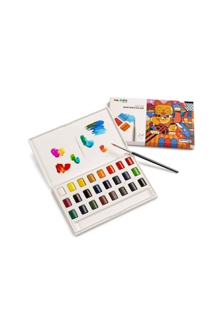Carioca Plus Tablet Sulu Boya 24 Renk Fırçalı