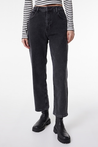Lee Rider Slim Fit Dar Kesim Normal Bel Dar Paça Siyah Kadın Esnek Jean Denim Kot Pantolon L35FQBD59 Siyah