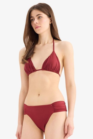 Defacto Regular Fit Saten Bikini Alt-fall İn Love E0399ax25smbr285 Bordo