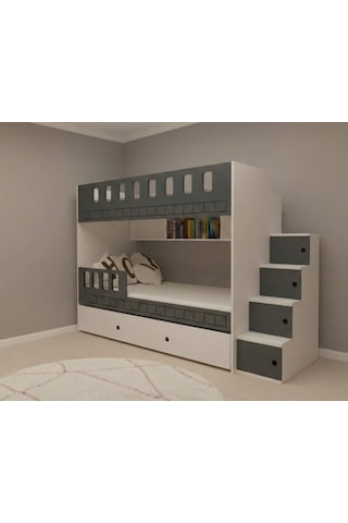 Galaksi Yavrulu Fonksiyonel Merdivenli Ranza Ab 2 90 x 190 CM