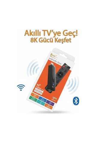 Wearfitpro Android 14 Tv Stick 8k Ultra Hd 5g Wifi Bluetooth 4 Çekirdek Akıllı Tv Dönüştürücü