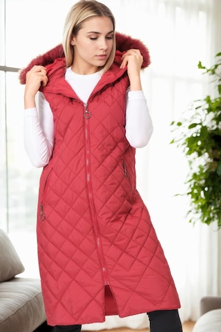 Z6718 Dewberry Bayan Yelek-bordo-1 Bordo-1