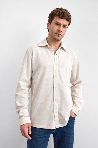 Back & Bond Erkek Gömlek B35w22011 114 Bej Bej