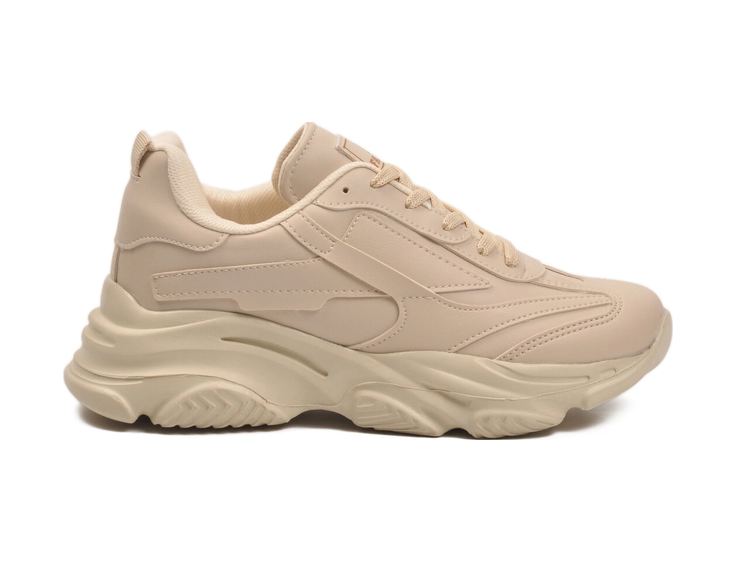 Walkway Ekru Bağcıklı Kadın Sneaker Drk171 G Ekru