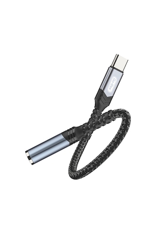 Type-c Aux Çevirici Kablo Go Des Gd-uc068 Type-c To 3.5mm Aux Çevirici Ses Adaptörü Siyah