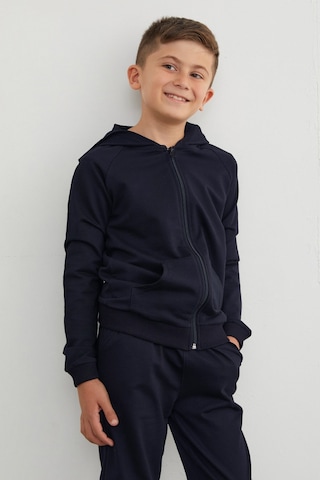 Fullamoda Kapüşonlu Fermuarlı Unisex Çocuk Eşofman Takımı 25mcck4584131778-lacivert Lacivert