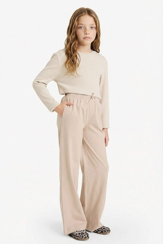 Defacto Wıde Leg Pantolon Kız Çocuk G0338a826spbg187 Bej-bg187