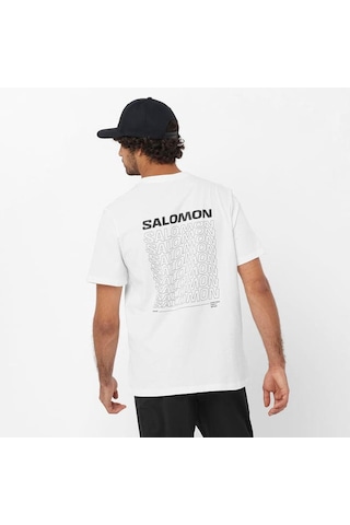 Salomon Graphic Performance Erkek Tişört C-sal221950e50g01 Beyaz