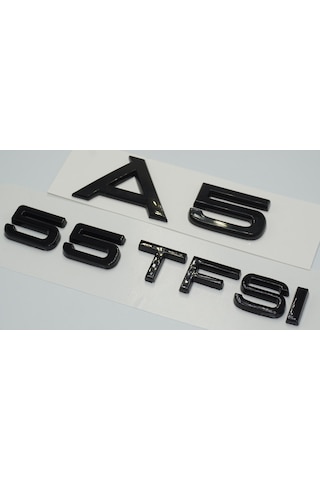 Audi A5 55 Tfsi Parlak Siyah Abs 3m 3d Bagaj Yazı Logo