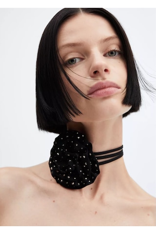Mango Choker 189731116 Siyah