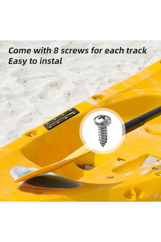 Vkemall Deniz Koşullarına Dayanıklı Kayak Ray Sistemi - 2'li Set, Vida Dahil