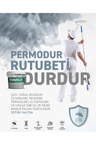 Permolit Permodur Sıvı Plastik Izolasyon Kaplaması (Su Kesici) 3.5 Kg