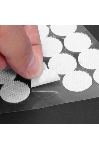 Pazly Kendinden Yapışkanlı Velcro Disk, Güçlü Yuvarlak Para Kancaları, 10/15/20mm, 1000 Çift Paket