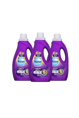 Rinso Sıvı Çamaşır Deterjanı Komple Bakım Serisi Argan Özü Renkliler Ve Siyahlar Için 1.5 L X3 Diğer