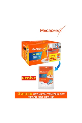 Faster Temizlik Seti Yedek Mop Hediyeli