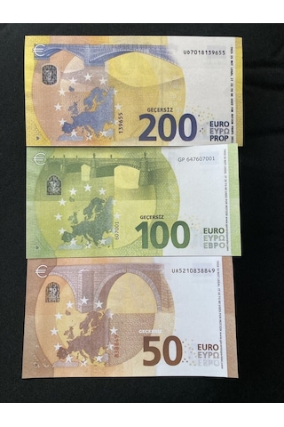 Aykar 300 Adet Euro Karışık Geçersiz Düğün Dizi Film Paraları