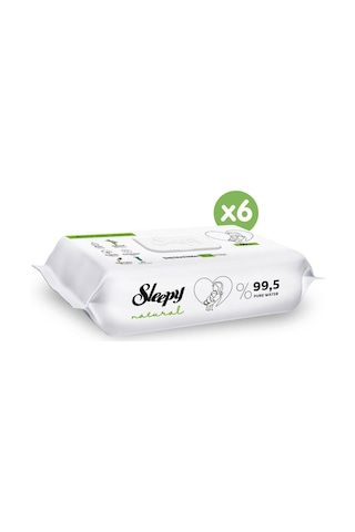 Sleepy Natural Yenidoğan Islak Bebek Bakım Havlusu 6 X 60'Lı