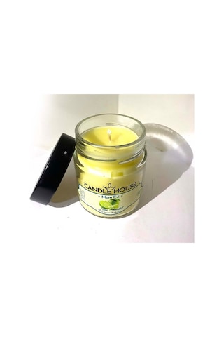 Limon Kokulu Kavanoz Mum (450Gr)