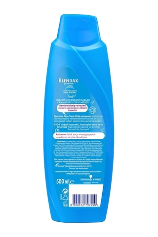 Blendax Yoğun Nemlendirme Aloe Vera Şampuan 500 Ml