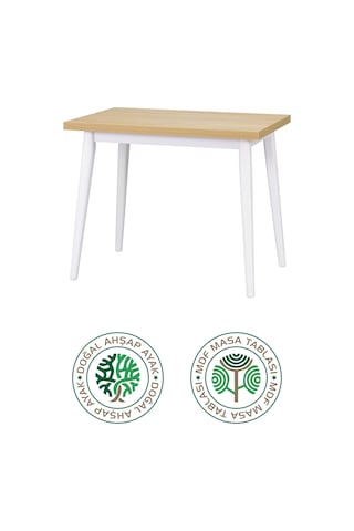 Vilinze Avanos Mdf Sabit Mutfak Masası - 60x90 Cm Beyaz