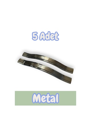 Gülcem Klas Alüminyum Metal Lüks Modern Mobilya Çekmece Mutfak Dolabı Kulpu İnox-krom 192mm 5 Adet Inox