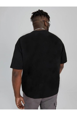 Altamira Erkek Göğüs Dikey Baskılı Oversize T-shirt 001