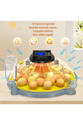 Evonest Evo-ufo-48 48 Yumurtalık Ufo Model Tam Otomatik Kuluçka Makinesi