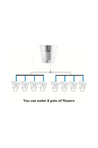 Elmpaly 8 Damlaticili Saksı Bitkileri İçin Otomatik Sulama Sistemi Zamanlayıcılı